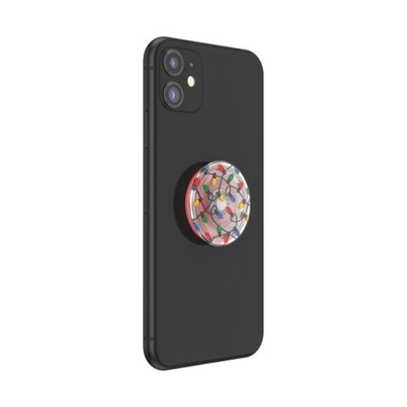 PopSockets Reusable Phone Grip & Stand With Festive Holiday Lights Design - Picture 2 of 7